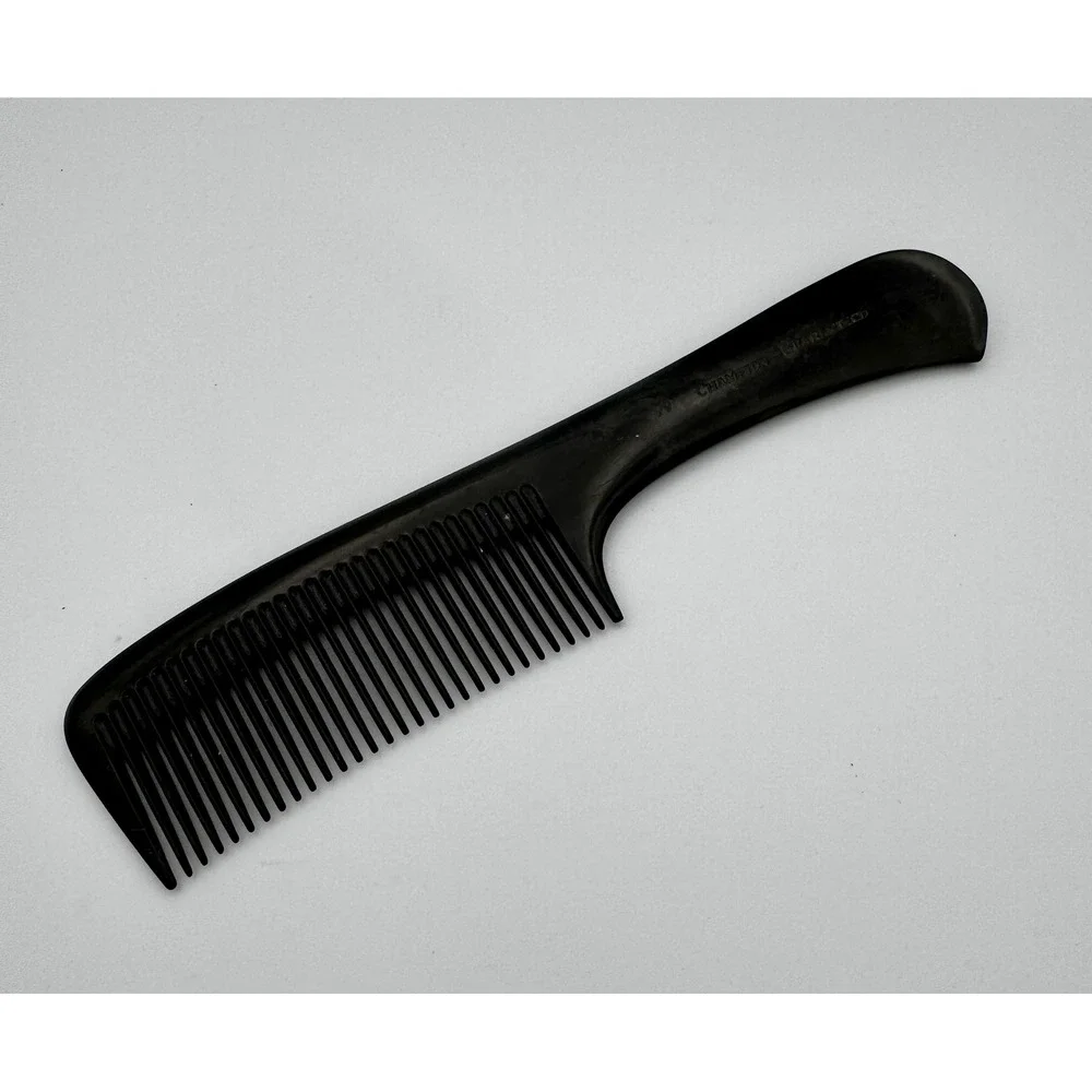 Vtg Champion Guaranteed Hard Rubber Rake Comb Detangler German Ebonite NOS Style